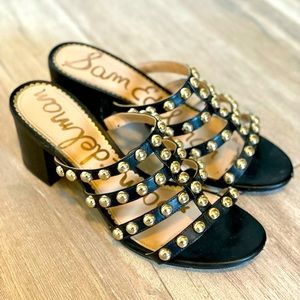 Sam Edelman Back Leather Heeled Sandal